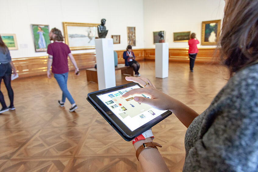 Field research at the Upper Belvedere, photo: Department of Art History, Armin Plankensteiner